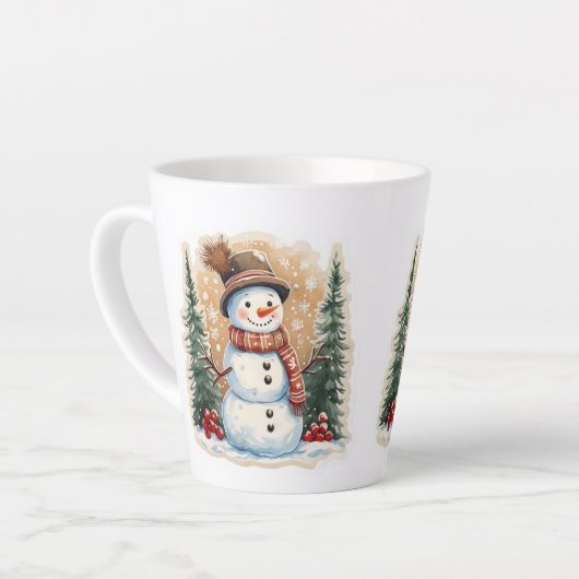 Taza de cafe latte mok (Linkerhoek)