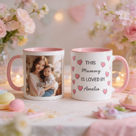 Taza de café Mother's Day personalizable. Mok