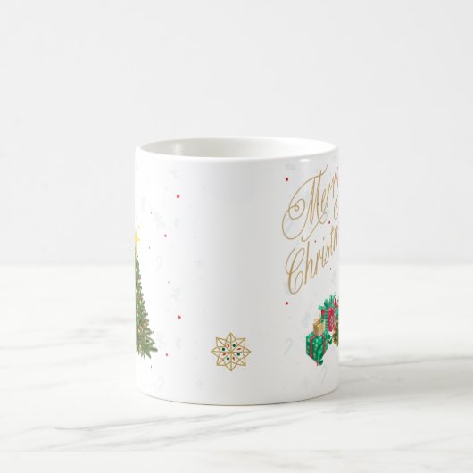 Taza de cafe navideña con Arbol y reaglos Koffiemok (Center)