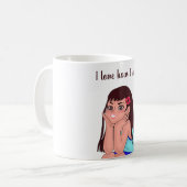 taza de cafe para mujer koffiemok (Voorkant links)