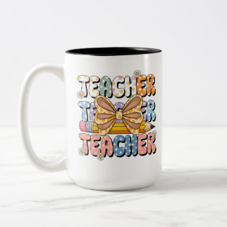 Taza de cafe Teacher Tweekleurige Koffiemok
