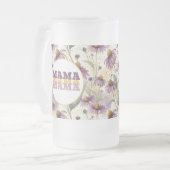 Taza De Café Watercolor Echinacea Purple & Gold Matglas Bierpul (Voorkant links)