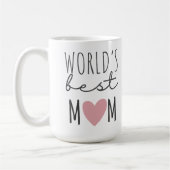 Taza De Café World's Best MOM Custon Koffiemok (Links)