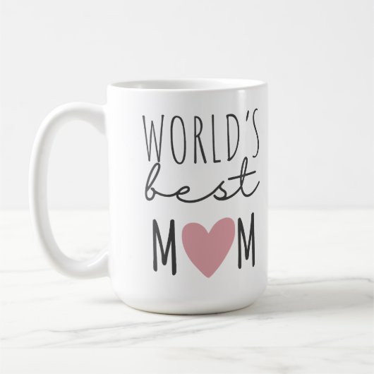 Taza De Café World's Best MOM Custon Koffiemok (Links)