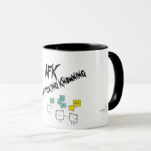 Taza de Cerámica Negra Mate 'AFK' (Always F*cking Mok (Voorkant rechts)