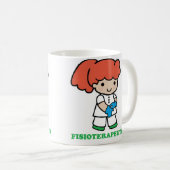 Taza de chica fisioterapeuta koffiemok (Voorkant rechts)