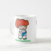 Taza de chica fisioterapeuta koffiemok (Voorkant links)