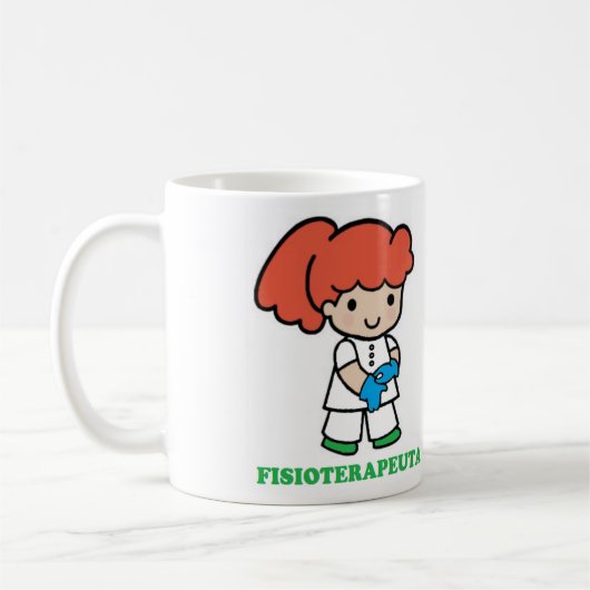 Taza de chica fisioterapeuta koffiemok (Links)