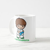 Taza de chico fisioterapeuta koffiemok (Voorkant links)
