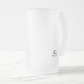 Taza De Cristal Esmerilado Beer fan Glass. Customi Matglas Bierpul (Voorkant rechts)