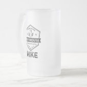 Taza De Cristal Esmerilado Beer fan Glass. Customi Matglas Bierpul (Voorkant links)