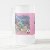 Taza De Cristal Esmerilado Bodegón a espátula Matglas Bierpul (Voorkant links)