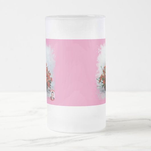 Taza de Cristal Esmerilado Bodegón de flores Matglas Bierpul (Center)