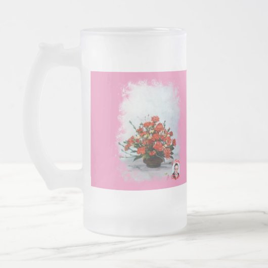Taza de Cristal Esmerilado Bodegón de flores Matglas Bierpul (Links)