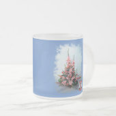 Taza De Cristal Esmerilado Bodegón de flores Matglas Koffiemok (Voorkant rechts)