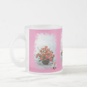 Taza de Cristal Esmerilado Bodegón de flores Matglas Koffiemok (Links)