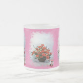 Taza de Cristal Esmerilado Bodegón de flores Matglas Koffiemok (Center)