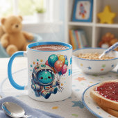 Taza de Cumpleaños Astronauta con Globos  Mok