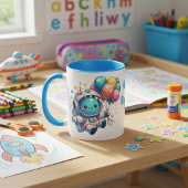 Taza de Cumpleaños Astronauta con Globos  Mok
