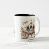 Taza de Cumpleaños. Princess  Tweekleurige Koffiemok (Voorkant rechts)