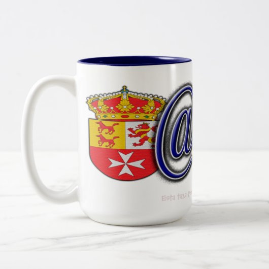 Taza de desayuno tweekleurige koffiemok (Links)