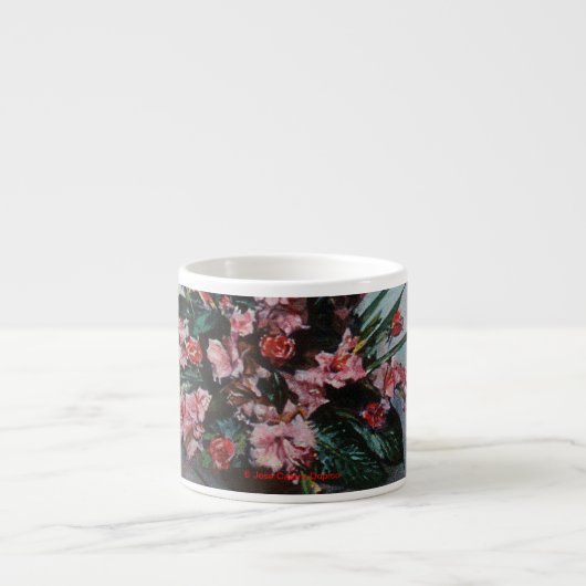 Taza De Espresso Bodegón de flores Kop (Voorkant)