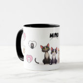 Taza de gato MIAU Mok (Voorkant links)