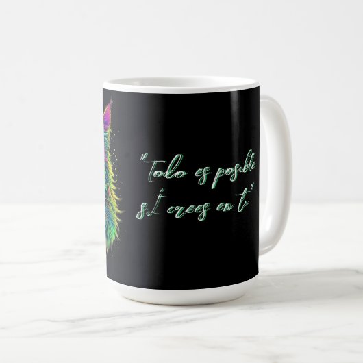 "Taza de inspiración canina" Koffiemok (Voorkant rechts)