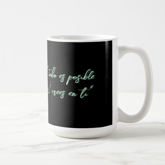 "Taza de inspiración canina" Koffiemok (Rechts)