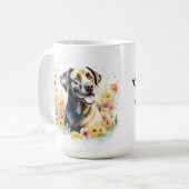 "Taza de inspiración con amigo peludo" Koffiemok (Voorkant links)