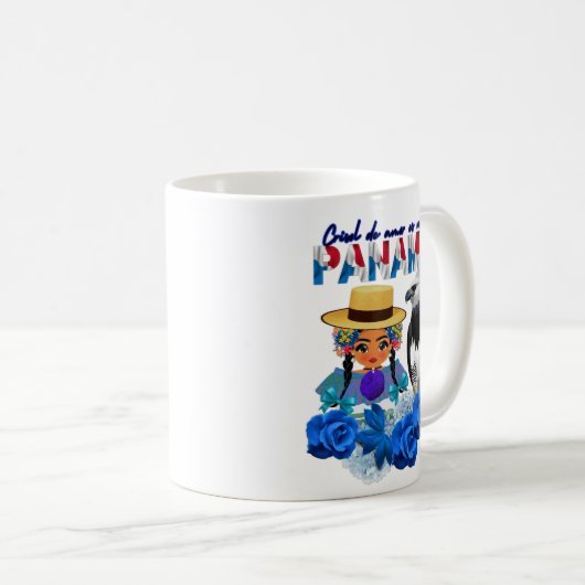 Taza de la montuna con el aguila harpia koffiemok (Voorkant rechts)