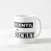 Taza de mi percentil es top secret koffiemok (Voorkant rechts)