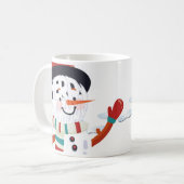 Taza de Muñeco de Nieve para Navidad Koffiemok (Voorkant links)