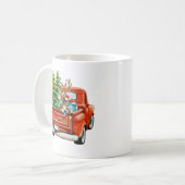 "Taza de navidad de reno de santa" Koffiemok (Voorkant links)