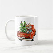"Taza de navidad de reno de santa" Koffiemok (Links)