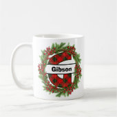 "Taza de navidad personalizada con letra G" Koffiemok (Links)
