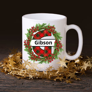 "Taza de navidad personalizada con letra G" Koffiemok