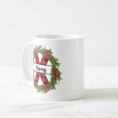 "Taza de navidad personalizada con letra X" Coff Koffiemok (Voorkant links)