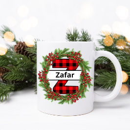 "Taza de navidad personalizada con letra Z" Koffiemok