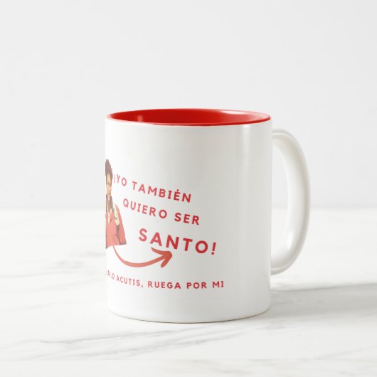 Taza de oracion tweekleurige koffiemok (Voorkant rechts)