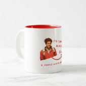 Taza de oracion tweekleurige koffiemok (Voorkant links)