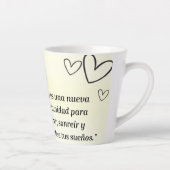 Taza de porcelana diseño de girasol y frace  latte mok (Rechts)