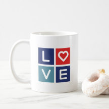 Taza de porcelana LOVE