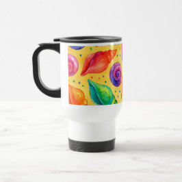 Taza de viaje caracolas de colores  reisbeker