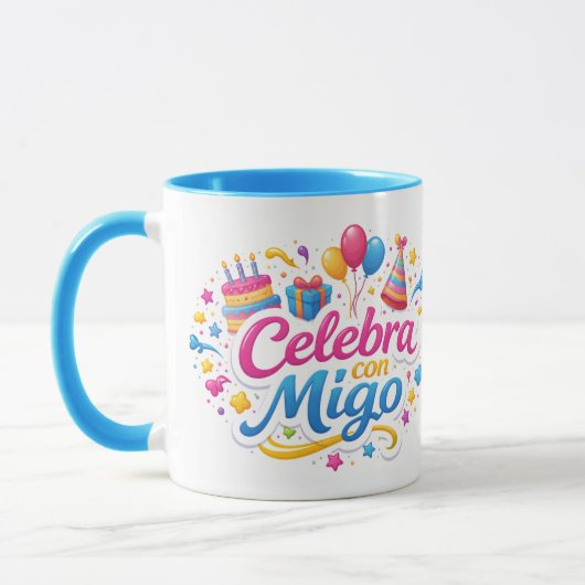Taza de Viaje y de Regalo con Diseño “Celebra Conm Mok (Links)
