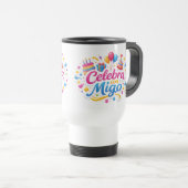Taza de Viaje y de Regalo con Diseño “Celebra Conm Reisbeker (Voorkant rechts)