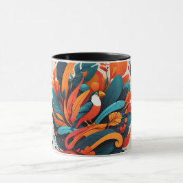 Taza Decorativa Arte Simbólico Equilibrio Mok