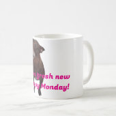 Taza desayuno con perrito divertido koffiemok (Voorkant rechts)