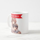 Taza día de la madre diseño anime koffiemok (Voorkant links)