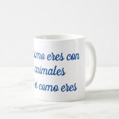 Taza dime como eres con los animales koffiemok (Voorkant rechts)